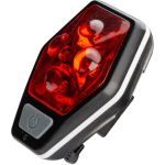 Велосипедный задний фонарь КОСМОС 4RED LED, 2xAAA, ABS-пластик, держатель-крепление/зажим на корпусе KOC401B (артикул 23399757) – фото 1