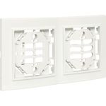 2-местная вертикальная рамка EKF Минск белая Basic ERM-G-312-10 (артикул 17770252) – фото 1