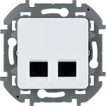 Двойная розетка RJ 45 Legrand - категория 6 - UTP - INSPIRIA - белый 673840 (артикул 20964843) – фото 1