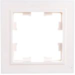 1-местная рамка IEK Brite ip44 ру-1-брб-44 белый BR-M12-44-K01 (артикул 24592371) – фото 1