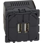 Механизм двойной USB розетки Legrand Celiane 067462 (артикул 18132403) – фото 1
