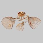 Люстра JUPITER LIGHTING золото-3х60W E27 230V, 24 см-44 см-44 см MО 85-5008/3 (артикул 17188267) – фото 1