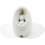 Керамическая розетка Interior Electric с/з, белая, серия АРБАТ РК001 (артикул 16204213) – фото 1