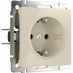 Розетка WERKEL W1171003 с заземлением, слоновая кость a051490 (артикул 22952001) – фото 1
