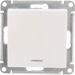 Механизм выключателя Schneider Electric 1-кл. ATLAS DESIGN с подсветкой сх.1а 10АХ жемчуг 1240270 (артикул 15846203) – фото 1