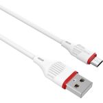 Кабель USB Borofone BX17 для Micro USB, 2.4A, длина 1м, белый 762163 (артикул 18687204) – фото 1