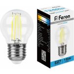 Светодиодная лампа FERON LB-515 Шарик E27 15W 6400K 38254 (артикул 24346065) – фото 1