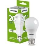 Светодиодная лампа GENERICA A60 груша 20Вт 230В 4000К E27 LL-A60-20-230-40-E27-G (артикул 25127805) – фото 1