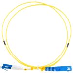 Волоконно-оптический шнур Hyperline FC-D2-9-LC/UR-SC/UR-H-1M-LSZH-YL патч-корд SM 9/125 28387 (артикул 16522779) – фото 1