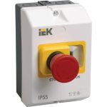 Защитная оболочка с кнопкой "Стоп" IEK IP54 DMS11D-PC55 (артикул 16302489) – фото 1