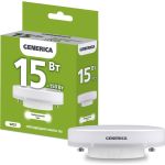 Светодиодная лампа GENERICA T80 таблетка 15Вт 230В 4000К GX53 LL-T80-15-230-40-GX53-G (артикул 25128015) – фото 1