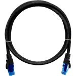 Шнур NIKOMAX U/UTP, 4 пары, категория 6, 7х0.205 мм, черный, 0.5м NMC-PC4UE55B-005-C-BK (артикул 16393231) – фото 1