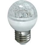 Светодиодная лампа-шар для украшения NEON-NIGHT диаметр 50 мм, цоколь е27, 10 LED, 1 Вт зеленая 405-614 (артикул 15989567) – фото 1