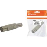 Гнездо TV TDM антенное, металл, с пружиной, индивидуальная упаковка SQ1809-0029 (артикул 20829801) – фото 1