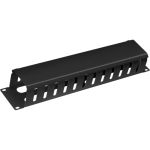 Кабельный органайзер Cabeus 2U с крышкой, металлический, JB07-2U-BK (артикул 17175475) – фото 1