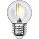 Светодиодная лампа Uniel LED-G45-6W/WW/E27/CL PLS02WH UL-00000196 (артикул 15631586) – фото 1