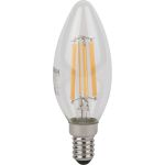 Светодиодная филаментная лампа Osram LSCLB75 6W/865 230V FILCL E14 10x1 4058075688001 (артикул 22521705) – фото 1