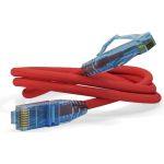 Патч-корд Hyperline PC-LPM-UTP-RJ45-RJ45-C6-3M-LSZH-RD U/UTP, Cat.6 (100% Fluke Component Tested), LSZH, 3 м, красный 230266 (артикул 19590528) – фото 1