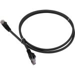 Патч-корд LANMASTER RJ45 - RJ45, 4 пары, UTP, категория 5е, 2 м, черный, LSZH, LAN-PC45/U5E-2.0-BK (артикул 16171494) – фото 1
