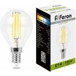 Светодиодная лампа FERON LB-515 Шарик E14 15W 4000K 38250 (артикул 24346041) – фото 1
