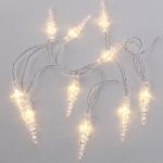 Светодиодная гирлянда NEON-NIGHT Сосульки 1.5м, 10LED, 2хАА 303-093 (артикул 16376433) – фото 1