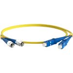 Волоконно-оптический шнур Hyperline FC-D2-9-FC/UR-SC/UR-H-1M-LSZH-YL патч-корд SM 9/125 238570 (артикул 16522641) – фото 1
