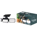 Светодиодный светильник с датчиком движения и освещения duwi Solar LED на солнечных батареях, 14Вт, 6500К, 850Лм, IP65, 3 режима, цвет черный 25028 9 (артикул 21555472) – фото 1
