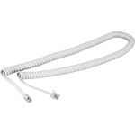 Витой трубочный телефонный шнур REXANT RJ-10, 4P-4C, 7 м, белый 18-2071 (артикул 21956278) – фото 1