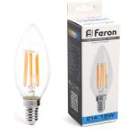 Светодиодная лампа FERON LB-717 Свеча E14 15W 4000K 38258 (артикул 24346095) – фото 1