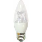 Светодиодная лампа Ecola candle LED Premium 8,0W 220V E27 4000K прозрачная свеча с линзой композит 105x37 C7QV80ELC (артикул 22440687) – фото 1