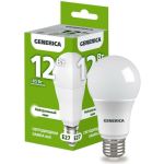 Светодиодная лампа GENERICA A60 груша 12Вт 230В 4000К E27 LL-A60-12-230-40-E27-G (артикул 25127793) – фото 1