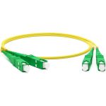 Волоконно-оптический шнур Hyperline FC-D2-9-SC/AR-SC/AR-H-1M-LSZH-YL патч-корд SM 9/125 238520 (артикул 16522990) – фото 1
