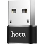 Переходник Hoco UA6 USB to Type-C, черный 800490 (артикул 18687420) – фото 1