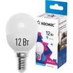 Светодиодная лампа КОСМОС LED GL 12Вт 220В E14 4500K, LkeLED12wGL45E1445 (артикул 23283969) – фото 1