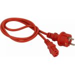 Шнур питания LANMASTER C13-Schuko, 3х0.75, 220В, 10А, красный, 3 метра LAN-PP13/SH-3.0-RD (артикул 16466305) – фото 1