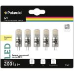 Светодиодная лампа Polaroid 12V G 2W 3000K G4 200lm упаковка 5шт PL-G412V23/5 (артикул 16223006) – фото 1