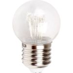 Светодиодная лампа-шар для украшения NEON-NIGHT диаметр 45 мм, цоколь e27, 6 LED, 1 Вт розовая 405-127 (артикул 15995676) – фото 1