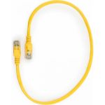 Многожильный патч-корд Cablexpert UTP кат.5e, 0.5м, литой, жёлтый PP12-0.5M/Y (артикул 15933226) – фото 1