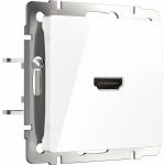 Розетка WERKEL W1186001 HDMI белый a051121 (артикул 20217004) – фото 1