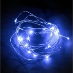 Гирлянда FERON CL57020 LED синий, батарейки 2 АА, IP 20, шнур 0,5м 32367 (артикул 16007894) – фото 1
