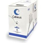Кабель Cabeus витая пара категория 5e, 4 пары, одножильный, серый, UTP-4P-Cat.5e-SOLID-LSZH-GY (артикул 16356992) – фото 1