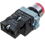 Кнопка управления ЭРА LAY5-BW3461 с подсветкой красный 1з 20/200/4000 Б0045661 (артикул 16452694) – фото 1