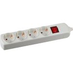 Колодка K-4es заземление, выключатель, 4 гнезда ЭРА C0045324 (артикул 15406313) – фото 1