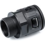 Муфта для гофрированных труб WEYER WQG-P21B/AD25.5 - коннектор прямой, нар. PG21 WE0208100 (артикул 23560557) – фото 1