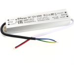 Электронный трансформатор для светодиодной ленты FERON 60W 12V IP67 (драйвер), LB007, 48056 (артикул 21713452) – фото 1