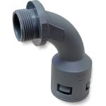 Муфта для гофрированных труб WEYER WQBW-M25G/AD28.5 - коннектор поворотный, нар. M25x1.5 WE1900700 (артикул 23560749) – фото 1