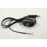 Сетевой шнур с вилкой и выключателем с диммером Uniel UCX-C30/02A-170 BLACK UL-00004438 (артикул 21751972) – фото 1