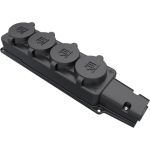 Колодка Bemis 4 гнезда, каучуковая, IP54, 220V, 16A, 4WAY GROUP SOCKET RUBBER BK1-1402-3614 (артикул 16531374) – фото 1