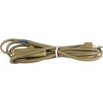 Сетевой шнур NE-AD 2A 250V, 2м с вилкой и выключателем, Золотой, 1/250, A2300-4200 (артикул 20616442) – фото 1