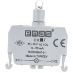 Блок-контакт Emas подсветки с синим светодиодом 12-30 В переменного и постоянного тока CK7 (артикул 16910071) – фото 1